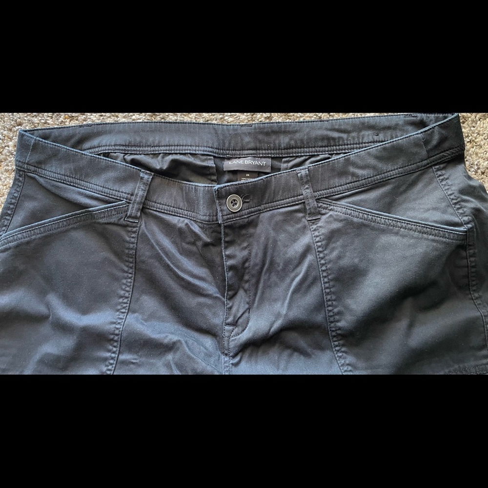 Size 24 Bundle of 2 jeans, 1 work slacks & black pants